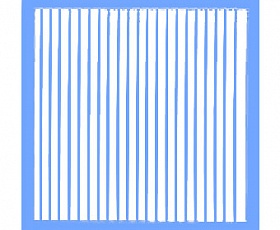 Решетка вентиляторная РВ 100М (RV 100M) голубой